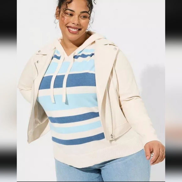 Torrid Sz 3 NWT Faux Leather Asymmetrical Moto Jacket - Picture 5 of 8